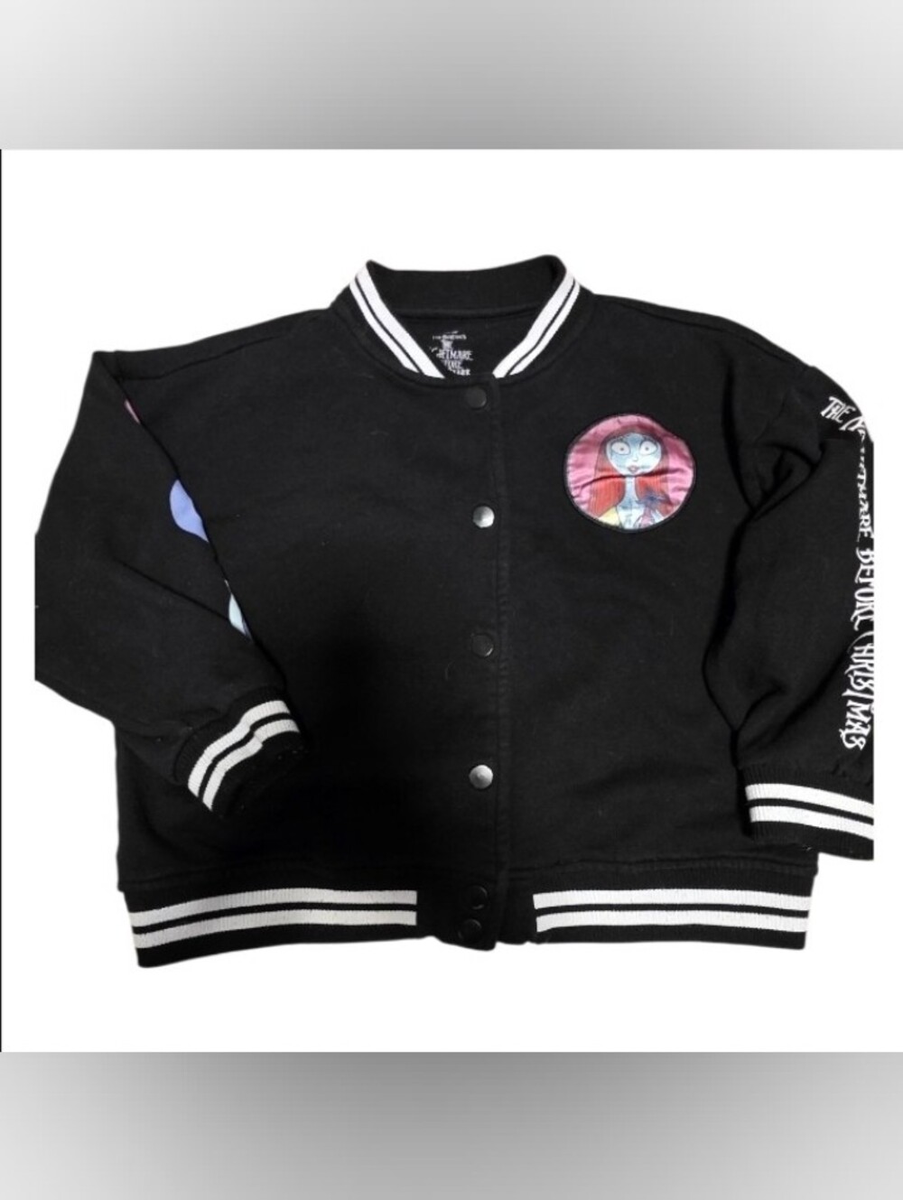 Disney Nightmare Before Christmas Jacket L 10/12 Youth Bomber Fleece Jacket